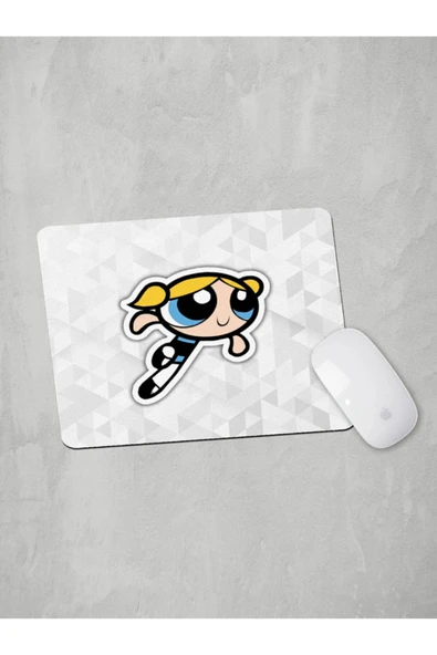 Panorama Ajans Pewerpuff Girls Severlere Blossom Sticker Mouse Pad ürün görseli 1