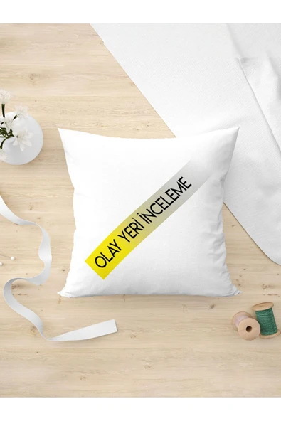 Panorama Ajans Komik Sözlü Giderli Olay Yeri Ineceleme Tasarım Oda Dekoru Arkadaşa Kişiye Hediyelik Yastık Kılıfı ürün görseli