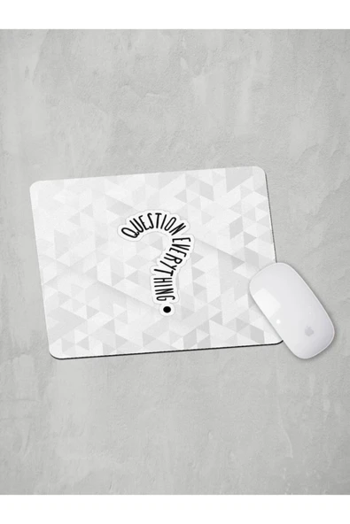 Panorama Ajans Her Şeyi Sorgula Sticker Tasarım Mouse Pad ürün görseli 1