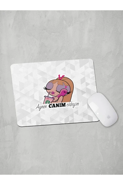 Panorama Ajans Aynen Canım Evdeyim Powerpuff Girls Starbuks Sticker Mouse Pad ürün görseli 1