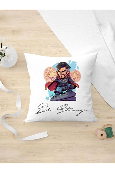Panorama Ajans Marvel Film Severlere Dr.strange Arkadaşa Kişiye Hediyelik Oda Dekoru Yastık Kılıfı ürün görseli 1