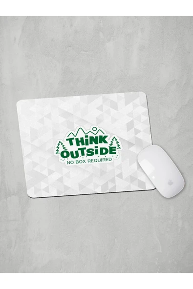 Panorama Ajans Kampçılara Dışarıda Düşün Sticker Mouse Pad - 1
