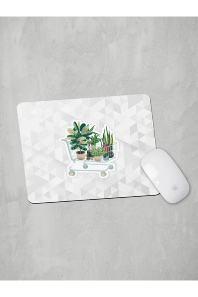 Panorama Ajans Çiçek Arabası Saksı Sticker Mouse Pad ürün görseli 1