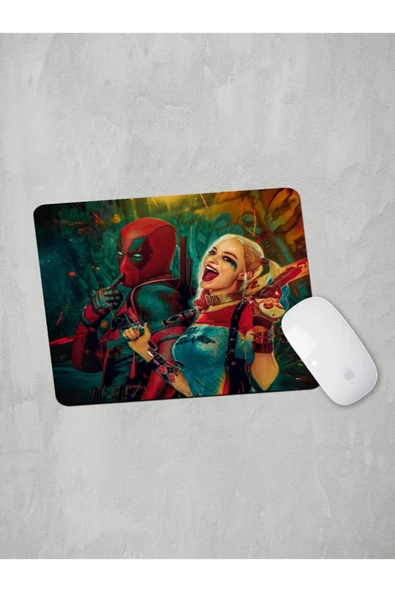 Panorama Ajans Deadpool Ve Harley Quinn Marvel Tasarım Mouse Pad ürün görseli 1