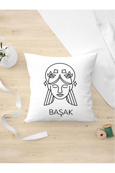 Panorama Ajans Burç Severlere Kişiye Ve Arkadaşa Hediyelik Başak Tasarım Yastık Kılıfı ürün görseli 1