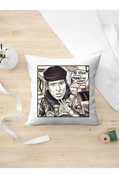 Panorama Ajans Yeşil Çam Severlere Çiçek Abbas Ne Diyem Tasarım Oda Dekoru Arkadaşa Kişiye Hediyelik Yastık Kılıfı ürün görseli