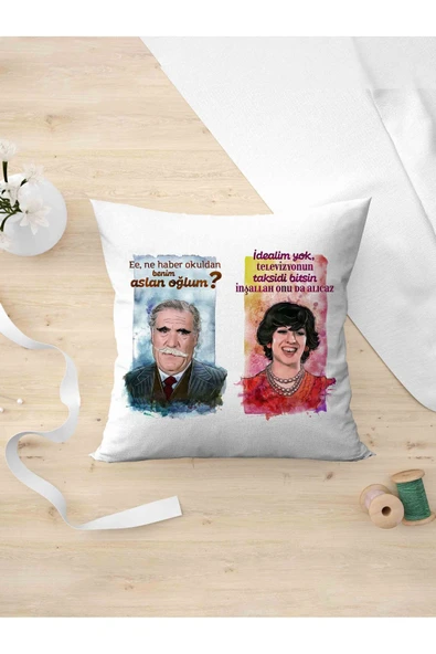 Panorama Ajans Yeşil Çam Severlere Hulusi Kentmen Ayşen Guruda Arkadaşa Kişiye Hediyelik Yastık Kılıfı ürün görseli