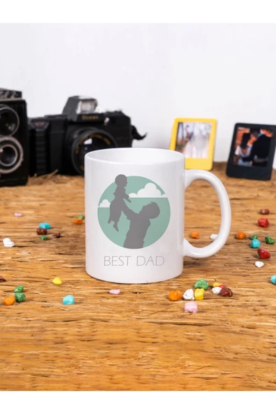 Panorama Ajans Babalar Günü My Best Dad Happy Father's Day Beyaz Kupa Bardak ürün görseli