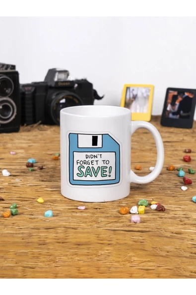 Panorama Ajans Bilgisiyar Mühendisi Özel Sakın Kaydetmeyi Unutma Save Beyaz Kupa Bardak ürün görseli