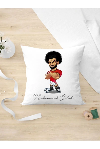 Panorama Ajans Futbol Severlere Mohammed Salah Tasarım Oda Dekoru Arkadaşa Kişiye Hediyelik Yastık Kılıfı ürün görseli