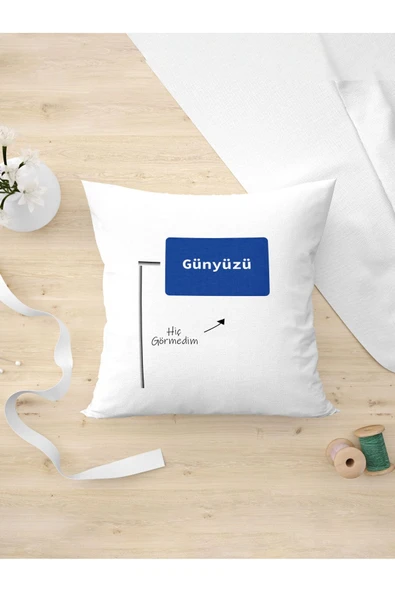 Panorama Ajans Komik Sözlü Giderli Günyüzü Tasarım Oda Dekoru Arkadaşa Kişiye Hediyelik Yastık Kılıfı ürün görseli 1