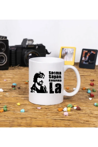 Panorama Ajans Behzat Ç. Amir Konuşmaları Dosta Arkadaşa Hediye Saçma Sapan Konuşma Beyaz Kupa ürün görseli