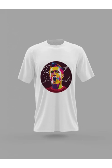 Panorama Ajans Robert Levandovski Bayern Munhen Polonya Tasarımı Baskılı T-shirt - Resim 4