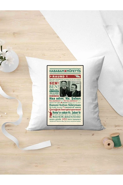 Panorama Ajans Yeşil Çam Severlere Münir Özkul Müfettiş Arkadaşa Kişiye Hediyelik Yastık Kılıfı ürün görseli 1