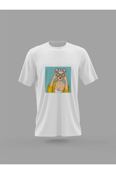 Panorama Ajans Rozet Kitty Girl Baskılı T-shirt ürün görseli 1