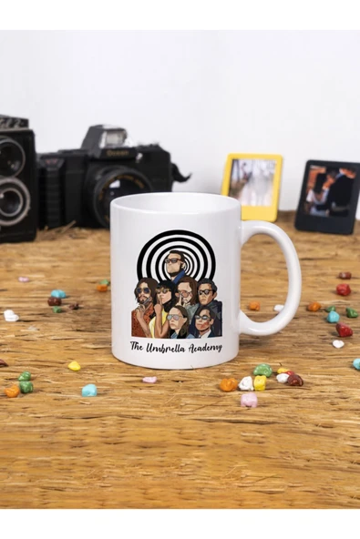 Panorama Ajans The Umbrella Academy Vektörel Tasarım Beyaz Kupa Bardak ürün görseli