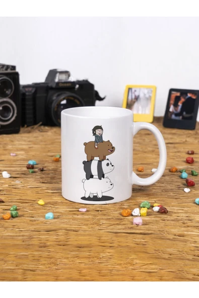 Panorama Ajans Kafadar Ayılar Yakın Arkadaş Beyaz Kupa Bardak ürün görseli