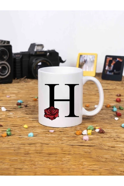 Panorama Ajans H Harfi Beyaz Kupa Bardak ürün görseli