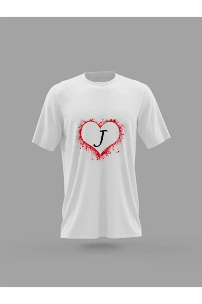 Panorama Ajans J Harfi Kalp Baskılı T-shirt ürün görseli 1