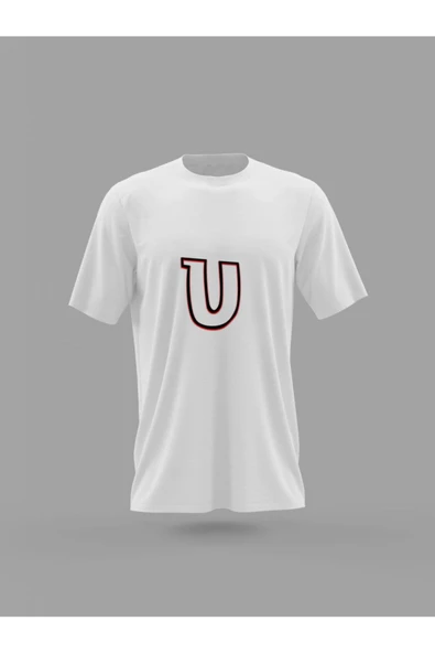 Panorama Ajans U Harfi Baskılı T-shirt ürün görseli 1