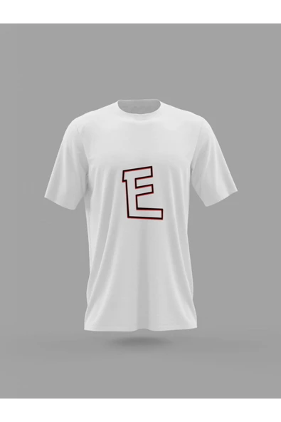 Panorama Ajans E Harfi Baskılı T-shirt ürün görseli 1