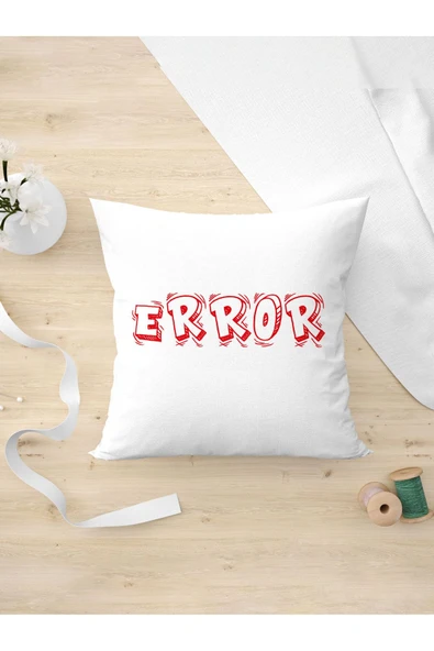 Panorama Ajans Komik Sözlü Giderli Error Tasarım Oda Dekoru Arkadaşa Kişiye Hediyelik Yastık Kılıfı ürün görseli
