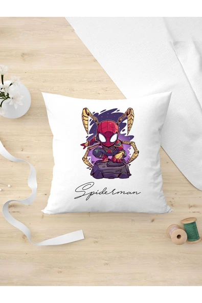 Panorama Ajans Marvel Film Severlere Şirin Spiederman Karakteri Tasarım Oda Dekoru Arkadaşa Kişiye Yastık Kılıfı ürün görseli