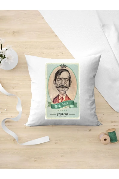 Panorama Ajans Yeşil Çam Severler Necip Tekçe Tasarım Oda Dekoru Arkadaşa Kişiye Hediyelik Yastık Kılıfı ürün görseli