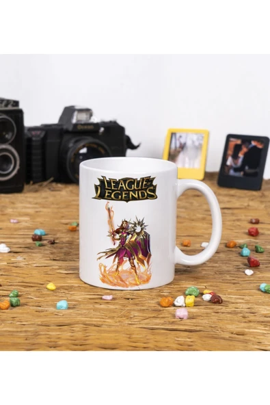Panorama Ajans Leogue Of Legends Leona Karakteri Tasarımı Gamerlara Özel Tasarım Beyaz Kupa Bardak ürün görseli