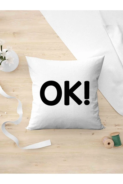 Panorama Ajans Minimalist Tarz Ok Yazılı Tasarım Oda Dekoru Arkadaşa Kişiye Hediyelik Yastık Kılıfı ürün görseli 1