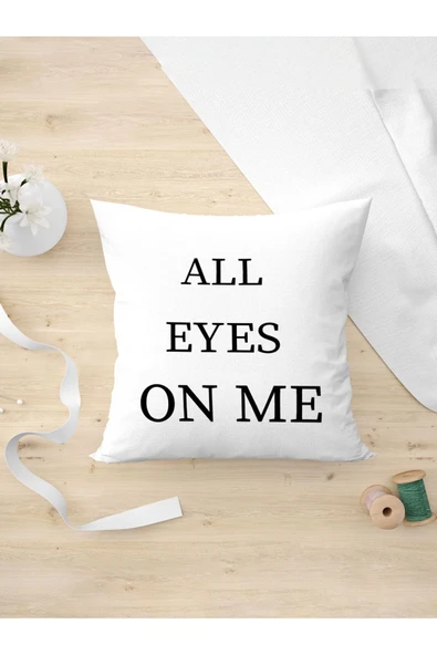 Panorama Ajans Rapper Tupac Sözü All Eyes On Me Tasarım Oda Dekoru Arkadaşa Kişiye Hediyelik Yastık Kılıfı ürün görseli 1