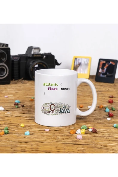 Panorama Ajans Yazılım Ve Kod Yazarlara Özel Esprili Titanic Float None Beyaz Kupa Bardak ürün görseli