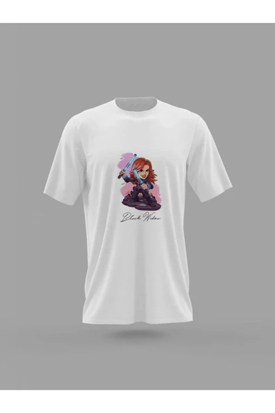 Panorama Ajans Black Widow Baskılı T-shirt ürün görseli 1
