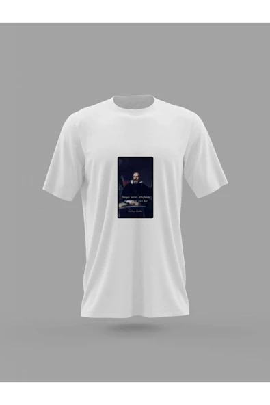 Panorama Ajans Galileo Galilei Baskılı T-shirt - 1