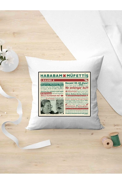 Panorama Ajans Yeşil Çam Severlere Adile Naşit Ve Müfettiş Arkadaşa Kişiye Hediyelik Yastık Kılıfı ürün görseli