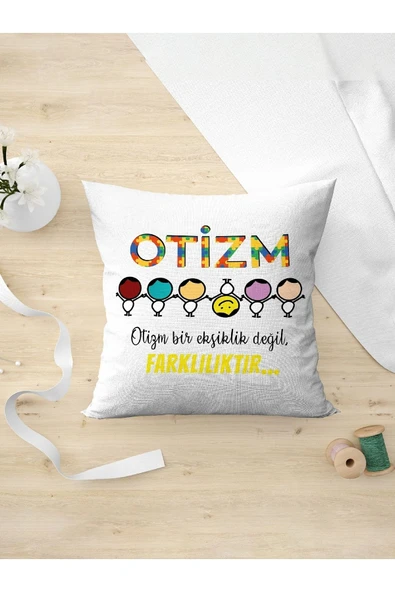 Panorama Ajans Otizm Farkındalık Tasarım Yastık Kılıfı 1 ürün görseli