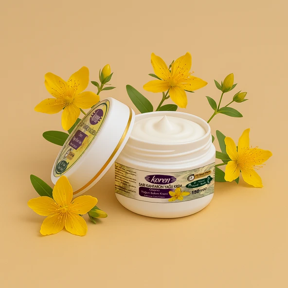 KOREN Sarı Kantaron Yağlı Yoğun Nemlendirici ve Onarıcı Krem  150 ml