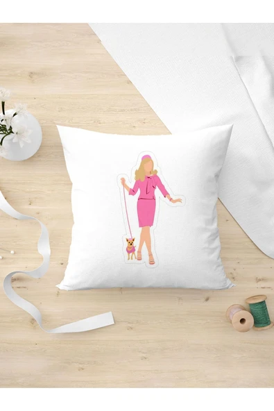 Panorama Ajans Cool Tasarım Pink Köpekli Kız Arkadaşa Kişiye Hediyelik Yastık Kılıfı ürün görseli