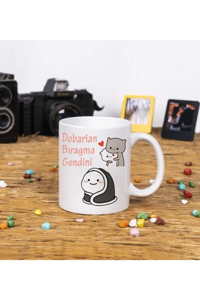 Panorama Ajans Dobarlan Bıragma Gendini Cute Kiddy Beyaz Kupa Bardak ürün görseli