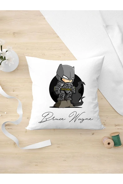 Panorama Ajans Marvel Film Severlere Şirin Bruce Wayne Arkadaşa Kişiye Hediyelik Yastık Kılıfı ürün görseli 1