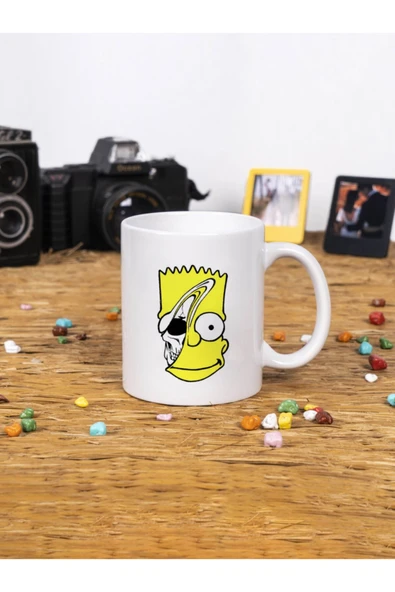 Panorama Ajans Bart Simpson Tasarım Beyaz Kupa Bardak ürün görseli