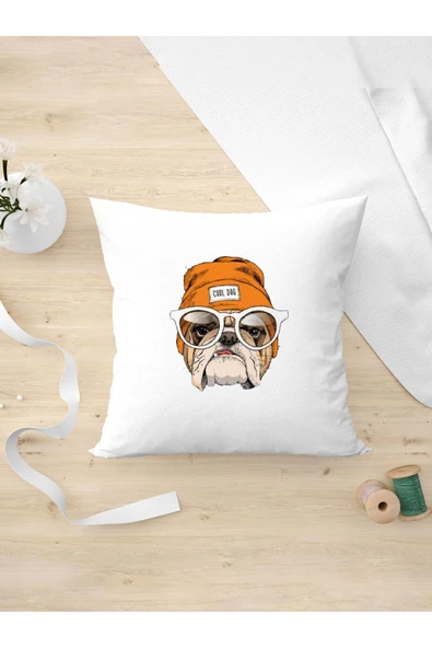 Panorama Ajans Cool Dog Hayvan Severlere Tasarım Oda Dekoru Arkadaşa Kişiye Hediyelik Yastık Kılıfı ürün görseli