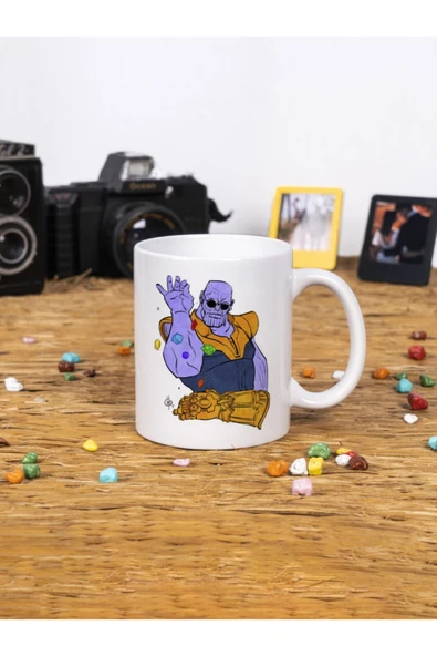 Panorama Ajans Avengers Thanos Nusret Tasarım Hediye Beyaz Kupa Bardak ürün görseli