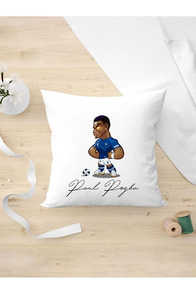 Panorama Ajans Futbol Severlere Şirin Paul Pogba Tasarım Oda Dekoru Arkadaşa Kişiye Hediyelik Yastık Kılıfı ürün görseli 1
