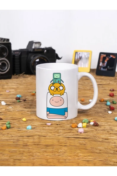 Panorama Ajans Yakın Arkadaş Adventure Time Beyaz Kupa Bardak ürün görseli