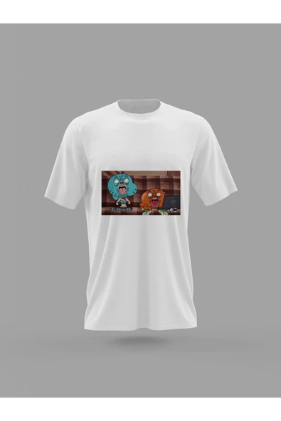 Panorama Ajans Gumball Darvin Baskılı T-shirt - 1