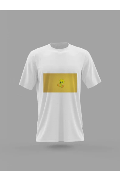 Panorama Ajans Tweety Tiviti Kuş Slyvester Looney Tunes Çizgi Film Baskılı T-shirt ürün görseli 1