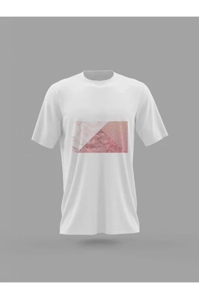 Panorama Ajans Pembe Minimal Tasarım Baskılı T-shirt ürün görseli 1