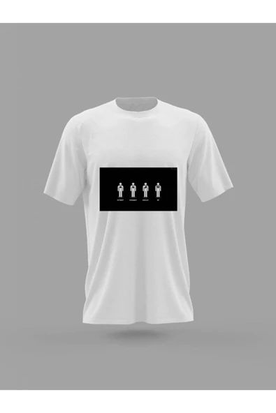 Panorama Ajans Optimist Reailist Pesimist Ben Minimal Tasarım Baskılı T-shirt