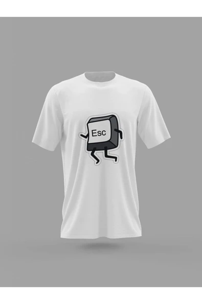 Panorama Ajans Esc Tuş Tasarım Baskılı T-shirt